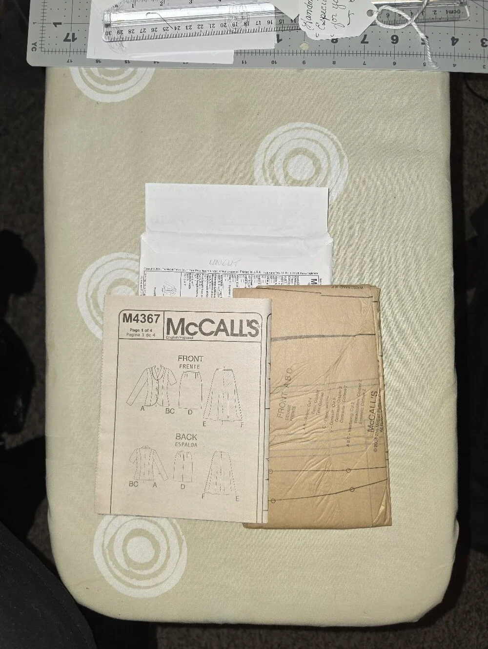 Sewing Pattern #M4367 Tops & Skirts Multicolor Size 10-16